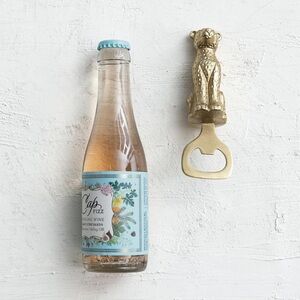 NWT Creative Co-Op Antique Cheetah Bottle Opener, Gold